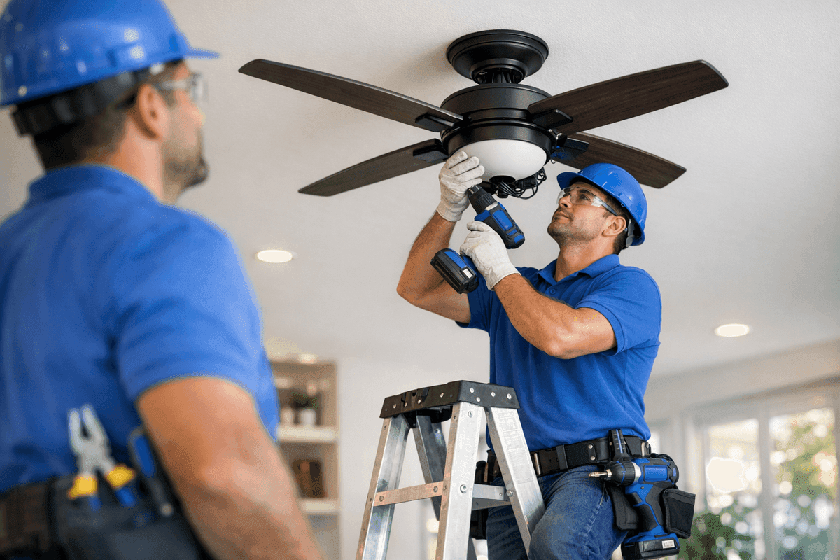 Ceiling Fans service by Outstanding Electric