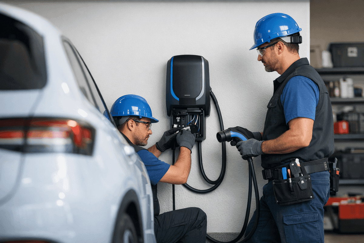 EV Chargers service by Outstanding Electric