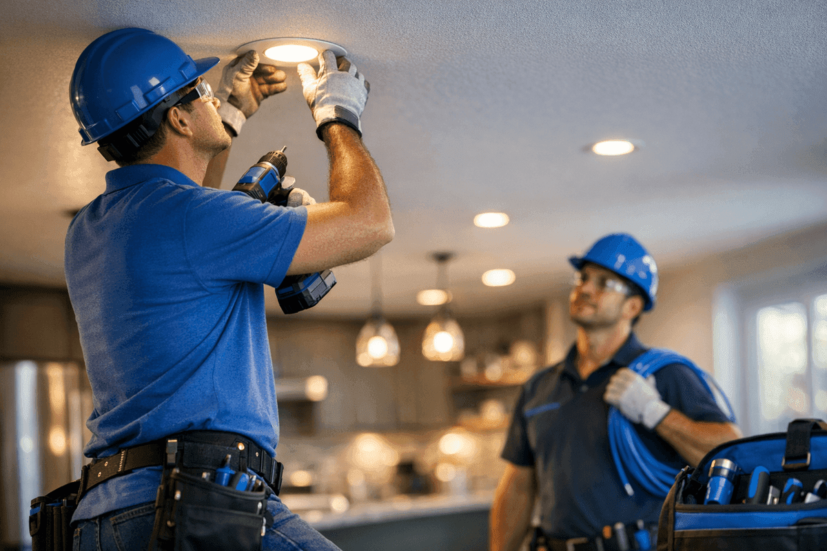 Lighting service by Outstanding Electric