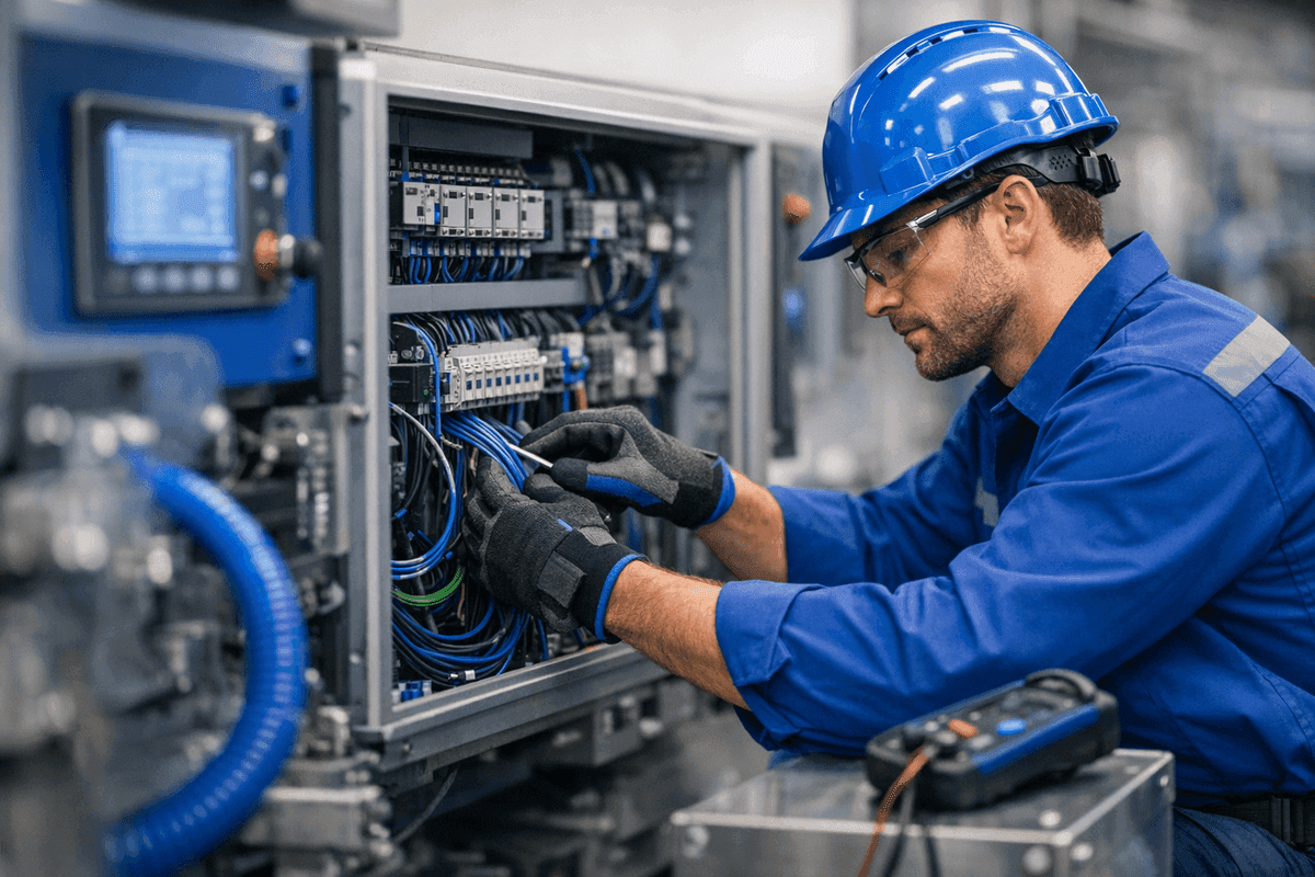 Machine Wiring service by Outstanding Electric