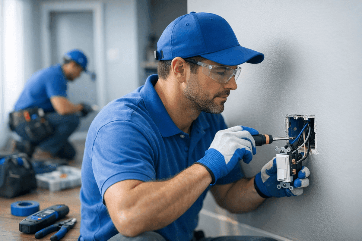 Outlets & Switches service by Outstanding Electric