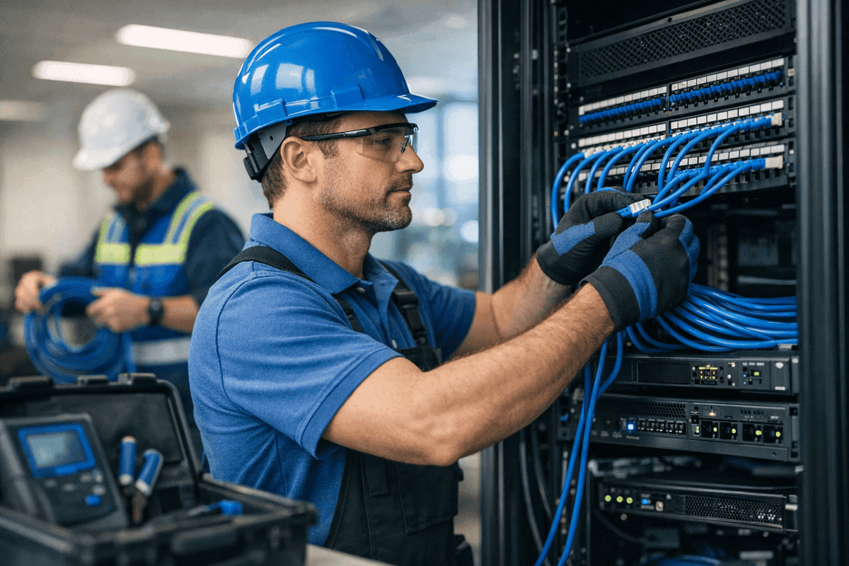 Phone, Internet & Data Cabling service by Outstanding Electric