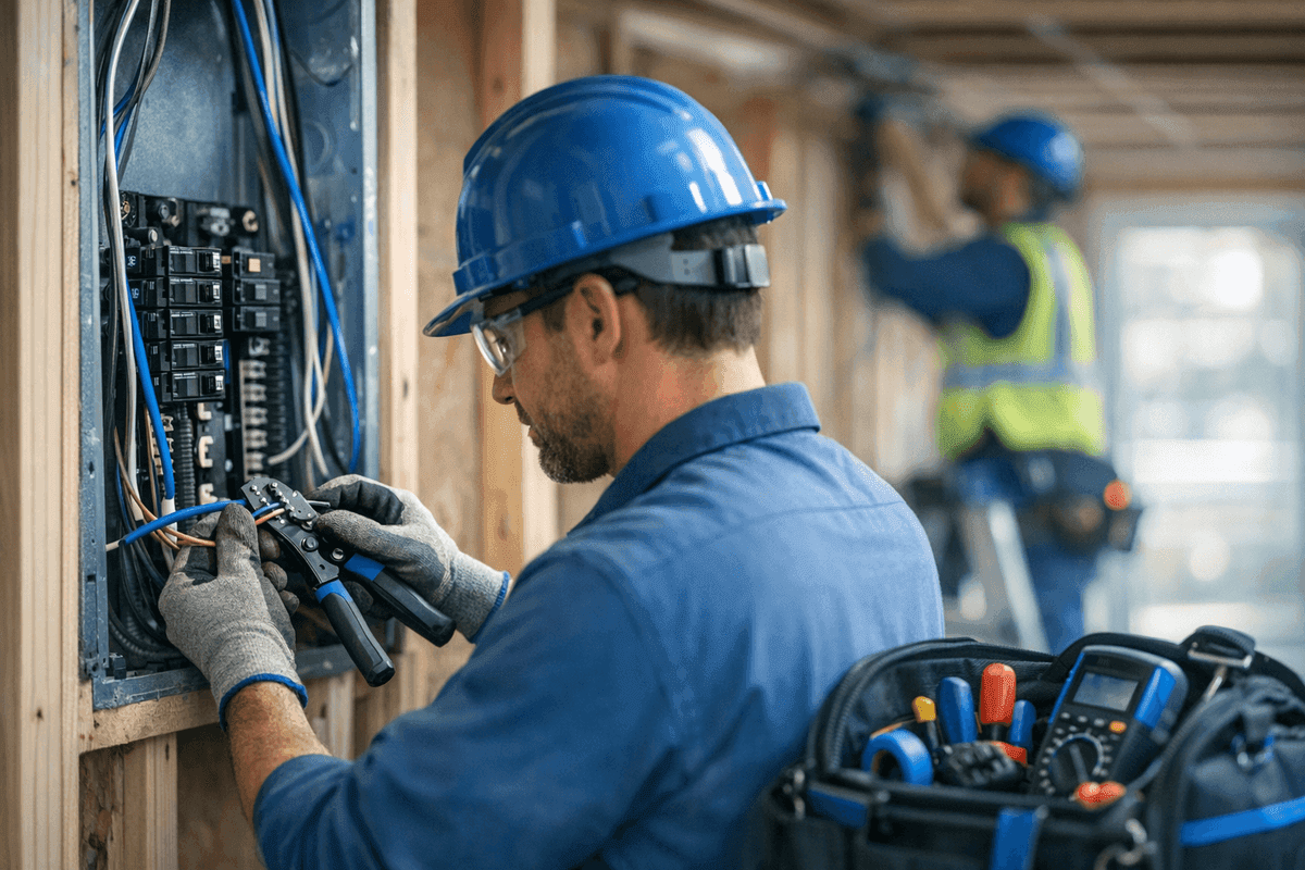 Re-wiring service by Outstanding Electric