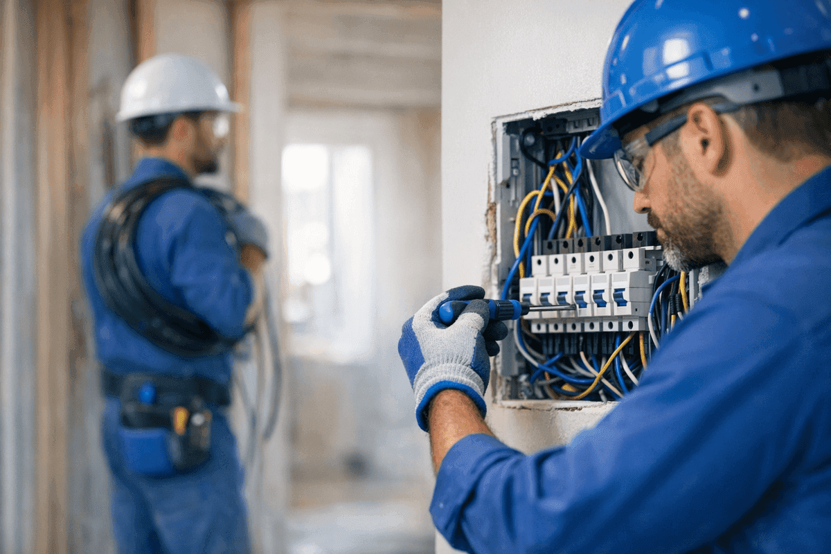 Rewiring service by Outstanding Electric