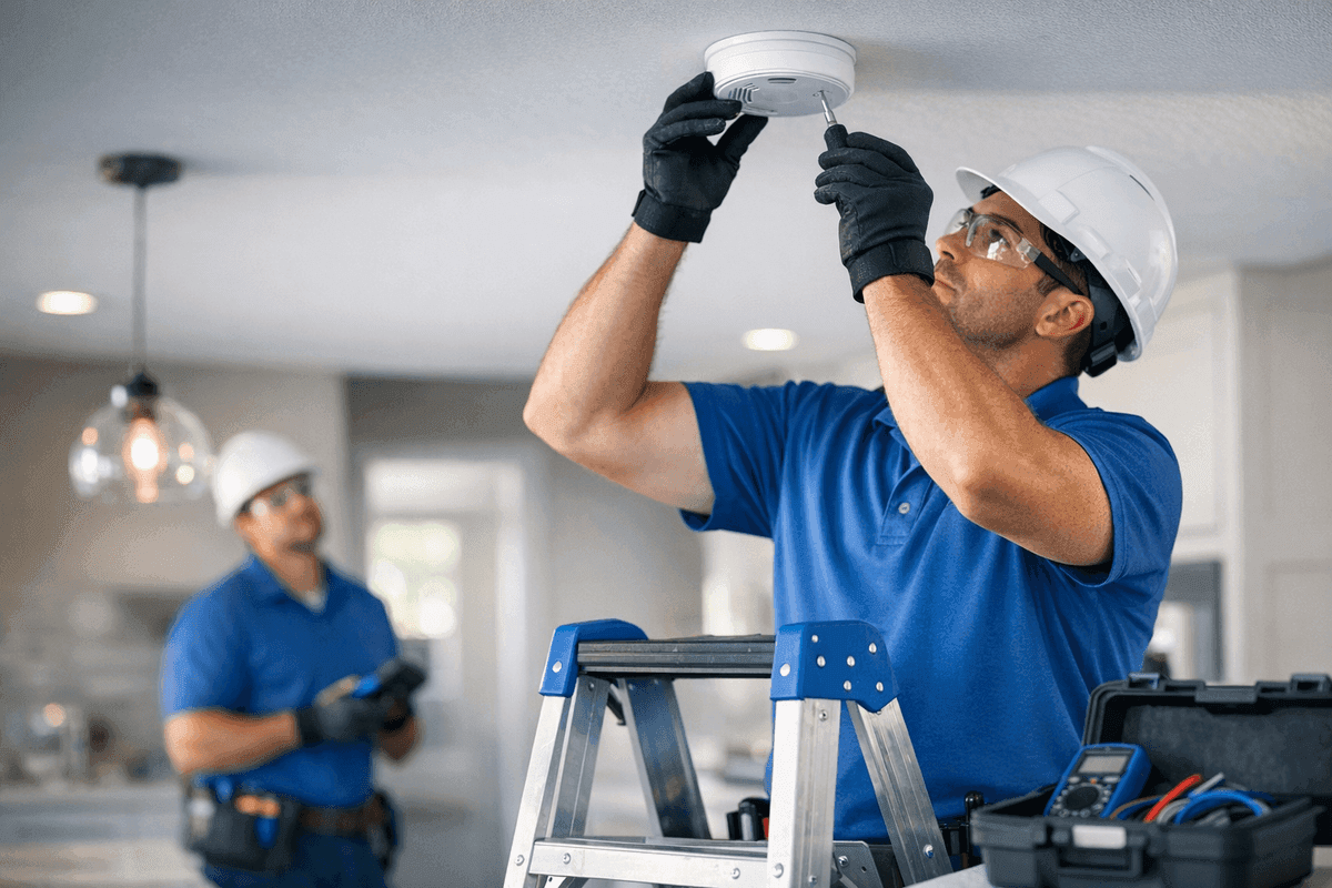 Smoke & Carbon Monoxide Detectors service by Outstanding Electric
